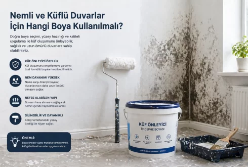 Nemli ve Küflü Duvarlar İçin Hangi Boya Kullanılmalı?